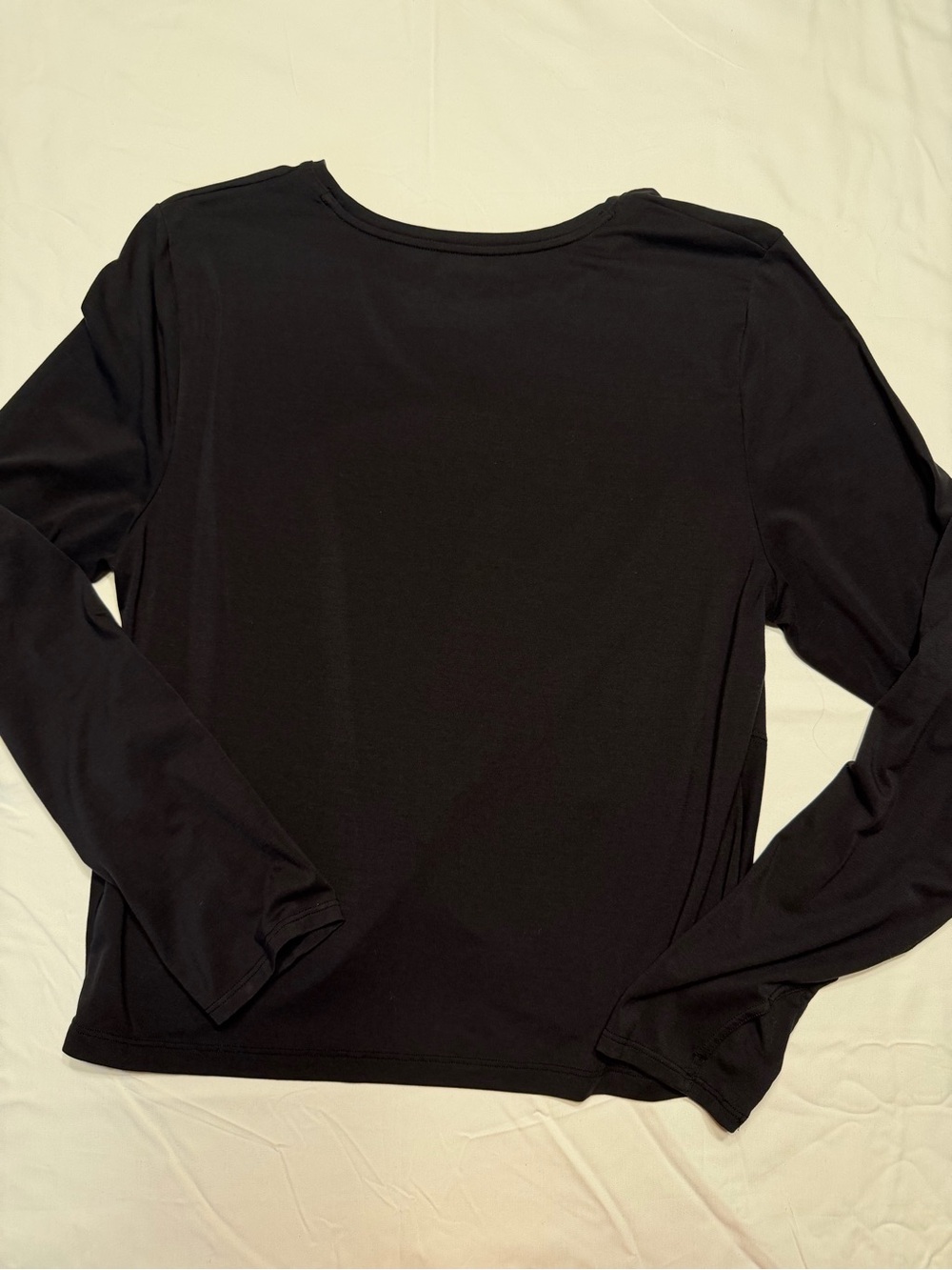 Zobha Black Long Sleeve Crewneck Top